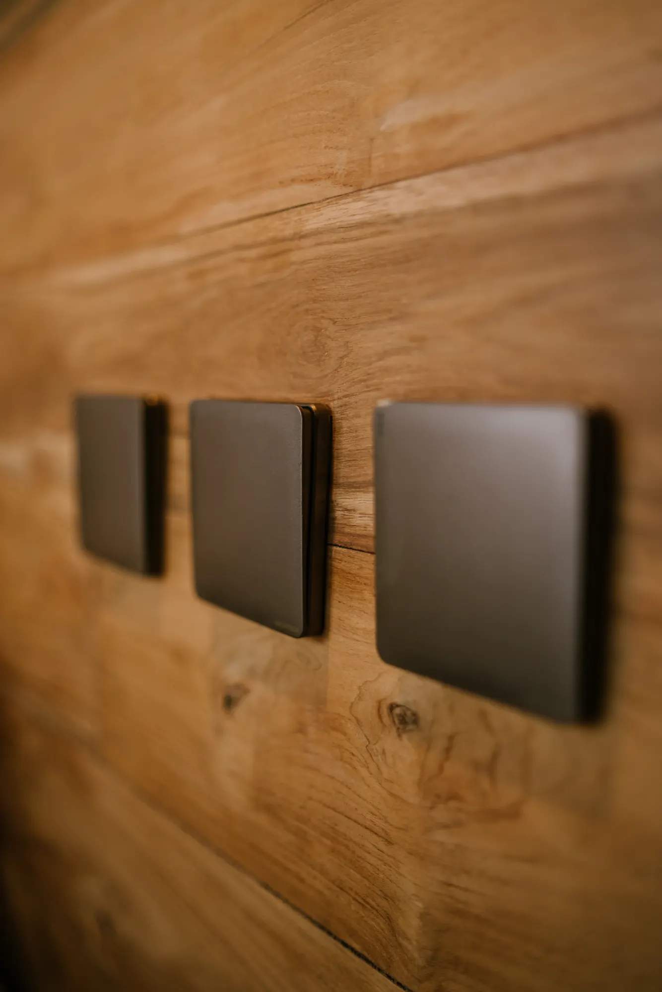 Macro detail of decorative wooden hardware